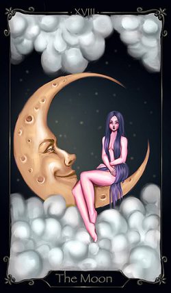 XVIII - Der Mond Tarot Tageskarte