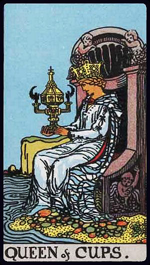 Königin der Kelche Tarot Tageskarte