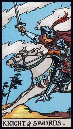 Ritter der Schwerter Tarot Tageskarte