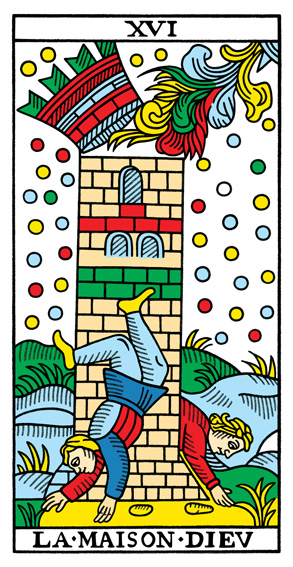XVI - Der Turm Tarot Tageskarte