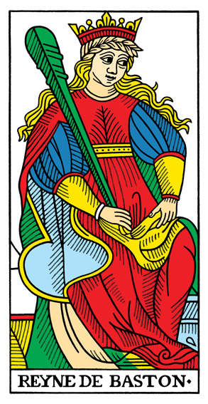 Königin der Stäbe Tarot Tageskarte